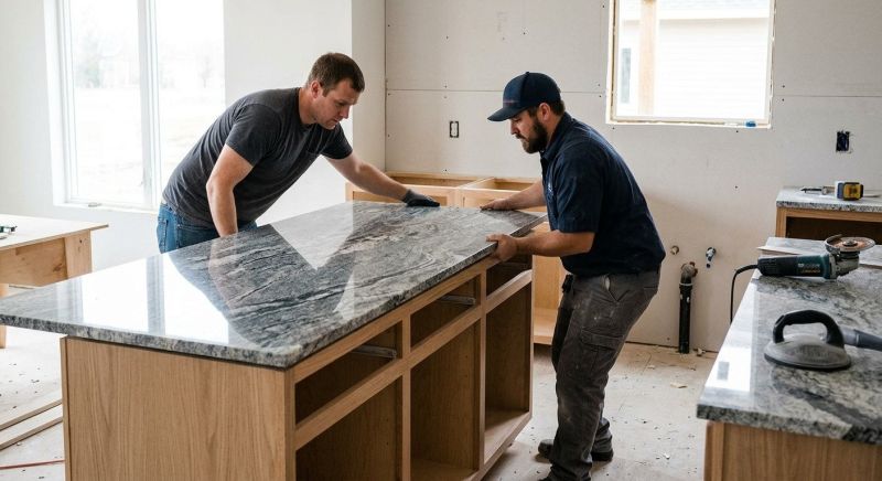 Granite Slab Installation in Santa Rosa, CA